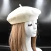 Chapéu Boina de Lã Liso Fino Feminino Mais Vendido Estilo Francês Outono e Inverno Vintage Chapéu de Artista