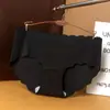 Ropa interior para mujer de seda helada sin costuras, una pieza, borde ondulado, a la moda, de cintura baja, simple, transpirable, agradable para la piel, con fuelle de algodón