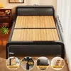 Cama de solteiro dobrável para uso doméstico, cama simples para cuidados pós-parto, cama de solteiro/casal para cochilo e plantão, cama de ferro para quarto de aluguel para adultos