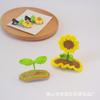Pasador de Ganchillo de Lana Hecho a Mano Dulce Lindo Girasol Girasol Pasador Joyería Lateral para Niños Productos Terminados