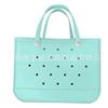 Amazon con bolsa de viaje de playa de EVA con agujeros, bandolera para mujer, cesta de compras, bolsa impermeable para teléfono móvil