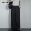 Pantalones Rectos de Pierna Recta, Holgados, con Caída, de Alta Gama, Estilo Retro Americano, Simples, Versátiles, Casuales, Largos, de Moda para Hombre