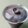 En la Naturaleza, Regresando a los Pinos: Tazón con Tapa Morado Fantasía Flor de Peonía Pintada a Mano Forma de Loto, Tazón de Té de Alto Valor para Mujer, Juego de Té Kung Fu de Gama Alta