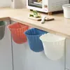 Cubo de basura de pared para cocina, estilo flor, para colgar en la puerta del gabinete de la encimera del hogar, ahorra esfuerzo, sin necesidad de agacharse, sin tapa