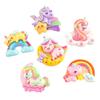 Accesorios de resina de arcoíris de nube de unicornio hechos en casa pegamento crema paquete de materiales carcasa de teléfono móvil diy tocado accesorios para el cabello