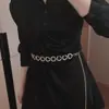 Corrente de Cintura com Strass de Alta Qualidade Acessório Vestido Versátil Nova Tendência Coração de Metal Corrente de Cintura para Mulheres