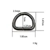 Ventas directas de fábrica hebilla en forma de D accesorios de hardware para maletas hebilla metálica semicircular en forma de D en stock venta al por mayor hebilla en forma de D de aleación transfronteriza