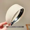 Faixa de cabelo cinza com linha do cabelo alta e borda larga para mulheres, novo estilo 2026, para uso diário externo, arco de cabelo, elástico de cabelo, presilha de cabelo, acessórios de cabelo