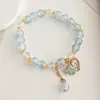 Pulsera de Joyería de Nuevo Estilo, Joyería de Cuentas de Cristal Estilo Coreano, Pareja, Estudiante, Pulsera Infantil, Joyería para Niñas al por Mayor