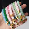 ¿Tienes suficiente pulsera de cuentas de bambú pulsera de jade Hetian pulsera vidriada moda Joker joyería para parejas regalo para novias