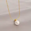 Collar Geométrico de Acero de Titanio en Forma de Herradura U para Mujer, Cadena para Clavícula de Diseño Sencillo de Nicho, Cadena Elegante y Versátil para Sudadera