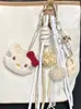 Bufanda de Peluche Oso Calle Moda Bolso Colgante Llavero Colgante para Teléfono Decoración Accesorio de Moda Lindo