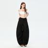 Jovem Laranja# Calça Machete Wide Leg Mergulhada Khaki Retrô Feminina Solta Emagrecedora Casual de Alto Padrão Versátil Calça de Chão