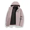 Chaqueta de Trabajo Tres en Uno Desmontable de Dos Piezas a Medida para Otoño e Invierno, Cortavientos y Cálida, con Logo Bordado