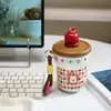 Taza aislada de doble pared con estampado de leopardo, gran capacidad, taza de café de acero inoxidable 316, diseño elegante, taza de viaje portátil para mujer