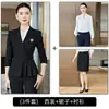 Terno slim fit, uniforme de trabalho para recepção de hotel, uniforme de trabalho para departamento de vendas e joalheria, terno feminino de moda azul