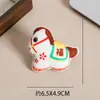 Broches fofos com enchimento de algodão e estampa de desenho animado, acessórios de tecido para roupas, roupas infantis, bolsas, chapéus, lembrancinhas, bolsas de lona