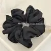 Novo Elástico de Cabelo em Tecido Estilo Coreano com Acabamento de Bloqueio de Borda, Toque de Luxo, Versátil para Primavera e Verão, Elegante Cordão para Rabo de Cavalo