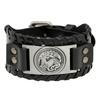 Pulseira de Couro Trançado Retrô Popular Vendida Quente Transfronteiriça Pulseira de Joia Popular da Moda Europeia e Americana Simples Criativa