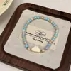 Pulsera de Cuentas de Gatito y Conejo de Dibujos Animados, Diseño Dulce y Lindo, Pulsera Inspirada en el Zen, Joyería Versátil de Alta Gama Estilo Chino