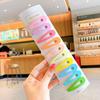 Paquete de 10 horquillas para el cabello de color caramelo, sencillas, para niñas, nuevas horquillas rotas de verano, horquillas frescas Morandi para niñas.