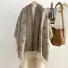 Bufanda de Invierno de Imitación Cachemir Moda Clásica Vintage 2026 para Mujer, Chal de Oficina, Calentador de Cuello Versátil y Cálido