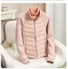 Nueva chaqueta ligera de plumón de invierno 2026 para mujer, cálida y versátil, color liso, adecuada para fitness, viajes, yoga y como prenda exterior de moda