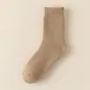 Calcetines de Lana para Hombre Espesos Otoño e Invierno Calcetines de Rizo Hombres Forro Polar Calientes Alargados de Media Pierna Calcetines para el Piso para Personas Mayores