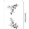 Pegatinas de Tatuaje de Rama y Hoja Fresca Transfronterizas con Múltiples Juegos de Exquisitos Patrones de Líneas de Plantas, Tatuajes Temporales Literarios y Artísticos de Nicho~