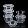 Tazón Desechable Tazón de Plástico Sin Tapa Hogar Comercial Desechable Tazón Redondo Transparente Engrosado Caja para Cena Caja de Embalaje con Resistencia a Altas Temperaturas