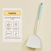 Espátula de Silicone, Conjunto de Colheres Resistentes a Altas Temperaturas Específicas para Panelas Antiaderentes, Colher de Sopa de Grau Alimentício, Escorredor, Conjunto de Três Peças de Utensílios de Cozinha