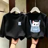 Camiseta de manga larga para niña, algodón puro, nueva y elegante camiseta de otoño para niños 2026, camiseta básica de otoño para niña pequeña