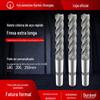 Harbin Zhongda Morse taper handle 3 dentes 4 dentes 6 dentes lâmina espiral extra longa fresa de aço de alta velocidade especificações estão completas