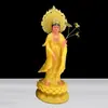 Estatuas de mármol blanco de los Tres Santos Occidentales: Estatuas de pie de Buda Amitabha, Guanyin y Bodhisattva Mahasthamaprapta para adoración y decoración del hogar