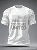 Estación Independiente 2025 Impresión 3D Digital Aniversario 250 de EE. UU. Manga Corta Cuello Redondo Casual Cómodo Ajuste Holgado Camiseta
