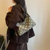 Bolso de Mano de Moda Estilo Coreano de Lunares para Mujer 2026 Nuevo Bolso Cruzado Simple para el Trabajo Bolso de Hombro Único de Alto Valor