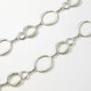 Nueva cadena de cintura de aleación geométrica circular para mujer, moda, versátil, simple, transfronteriza, en stock, metal, joven, dulce, ajustable