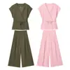 Ropa para Mujer de Comercio Exterior Venta al por Mayor de Comercio Exterior Otoño Nuevo Estilo Europeo y Americano Recto Cuello en V con Cordones Top sin Mangas 87078640 Mezcla