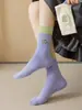 Calcetines de cinco dedos para mujer, de caña media, calcetines de moda para mujer, antibacterianos, desodorantes, absorbentes de sudor, anti-pilling, de hilo teñido de colores, transpirables, absorbentes de sudor, calcetines para los dedos, venta al por mayor