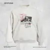 Sudadera con capucha holgada para hombre, marca americana de tendencia, para primavera/otoño, con estampado de letras y bolsillos
