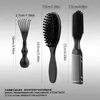 Set de Cuidado para Barba de Hombre, Peine con Aceite, Cepillo Alisador de Cabello, Mango de Plástico, Garra Limpiadora, Herramientas de Peluquería de Alta Calidad, Barbería