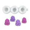 Molde de Silicona de Frutas Simuladas (Manzana, Plátano, Fresa, Mora), Decoración para Hornear Postres de Frutas 3D, Molde Squishy