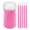 Atacado 100 Peças/Frasco Descartável Barril Pincel de Batom Pincel de Gloss Labial Ferramenta de Beleza Portátil Haste Sólida Pincel Colorido