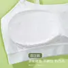Camiseta de tirantes acanalada para niñas, sujetador tipo camisola de algodón puro ajustado para mujer, dulce camiseta de tirantes para niñas en etapa de desarrollo, adecuada para estudiantes de primaria