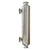 Trocador de calor tubular de aço inoxidável 304 para resfriador, equipamento de transferência de calor casco e tubo, tubo de troca de calor de condensação de vapor de 4 polegadas