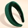 Diadema Lavado Facial de Seda de Leche Estilo Nuevo Transfronteriza para Mujer, Diadema de Terciopelo, Tela de Terciopelo Esponjoso, Accesorio para el Cabello Negro, Diadema de Verano
