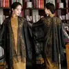 Chal Estilo Chino Cheongsam para Mujer Primavera y Verano Delgado Elegante Nuevo Estilo Cárdigan Exterior Encaje Chal Antiguo Hueco Borla