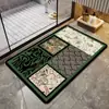Felpudo Retro de Lujo Ligero para Entrada y Baño, Felpudo Antideslizante y Resistente a la Suciedad para Vestíbulo, Felpudo para Puerta de Entrada del Hogar