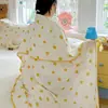 Manta de Gasa de Doble Capa 100% Algodón Clase A, Colcha de Gasa Arrugada de Algodón Puro para Verano, Grado Materno e Infantil, Adecuada para Niños de Guardería, Manta para Siesta con Aire Acondicionado