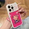 Adecuado para Apple 18Promax Estampado de Lunares Leopardo Patrón de Gato Orejas de Gato Kitty Kt Funda Blanda y Dura para Teléfono Móvil iPhone Personalización